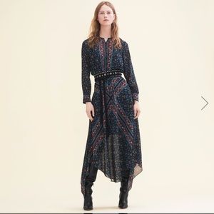 Maje Long printed dress